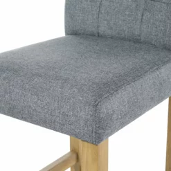 Beliani Barkruk Set Van 2 Stof Grijs MADISON -Exporteren Stoelen Winkel undef src sa picid 741106 type whitesh image scaled