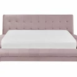 Beliani Waterbed Fluweel Roze 160 X 200 Cm LILLE -Exporteren Stoelen Winkel undef src sa picid 741563 type whitesh image scaled