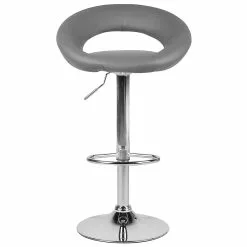 Beliani Barkruk Set Van 2 Kunstleer Grijs PEORIA -Exporteren Stoelen Winkel undef src sa picid 743386 type whitesh image scaled