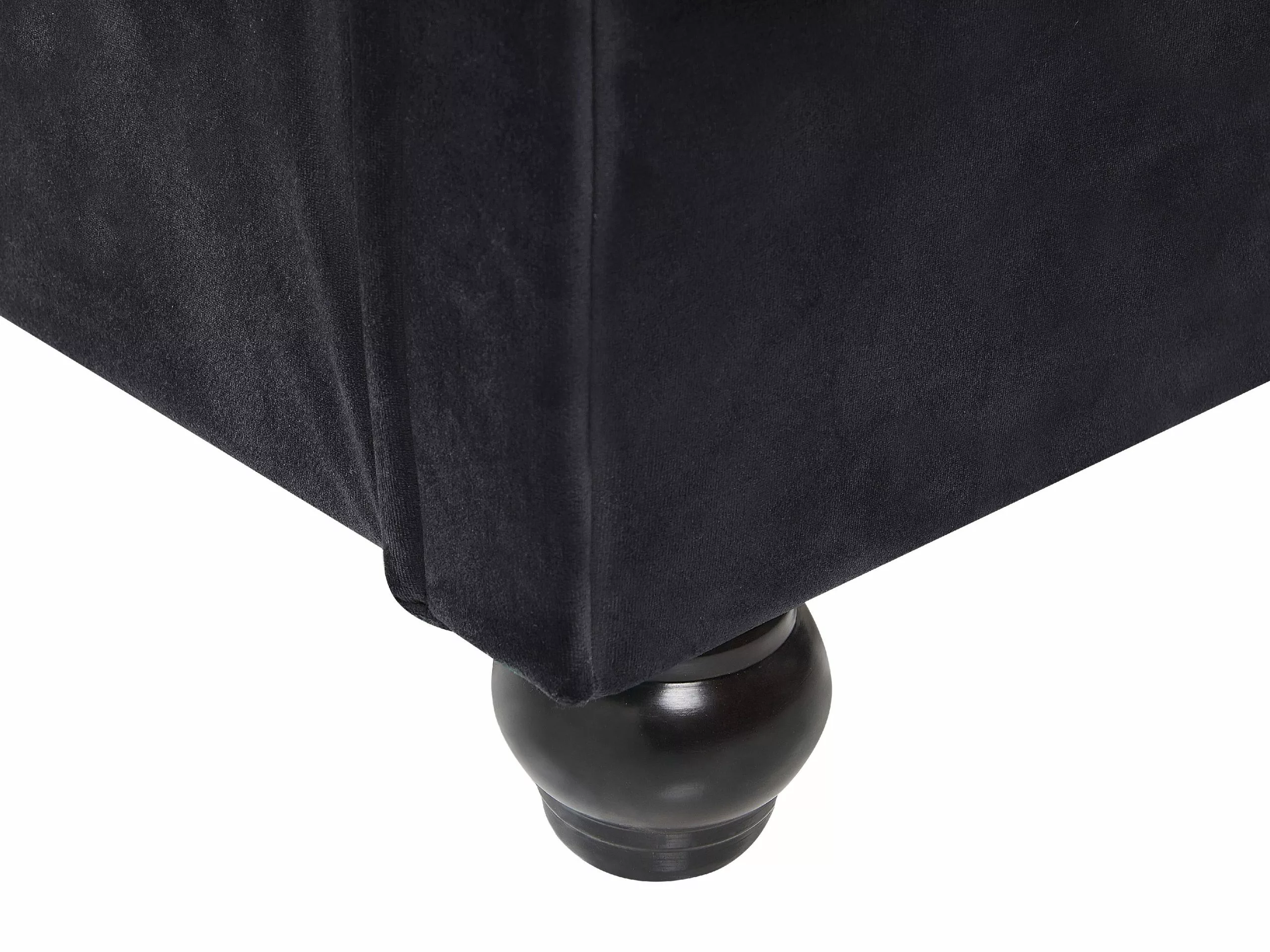 Beliani Bed Fluweel Zwart In Diverse Formaten AVALLON 11 Beliani Bed Fluweel Zwart In Diverse Formaten AVALLON - Afbeelding 9