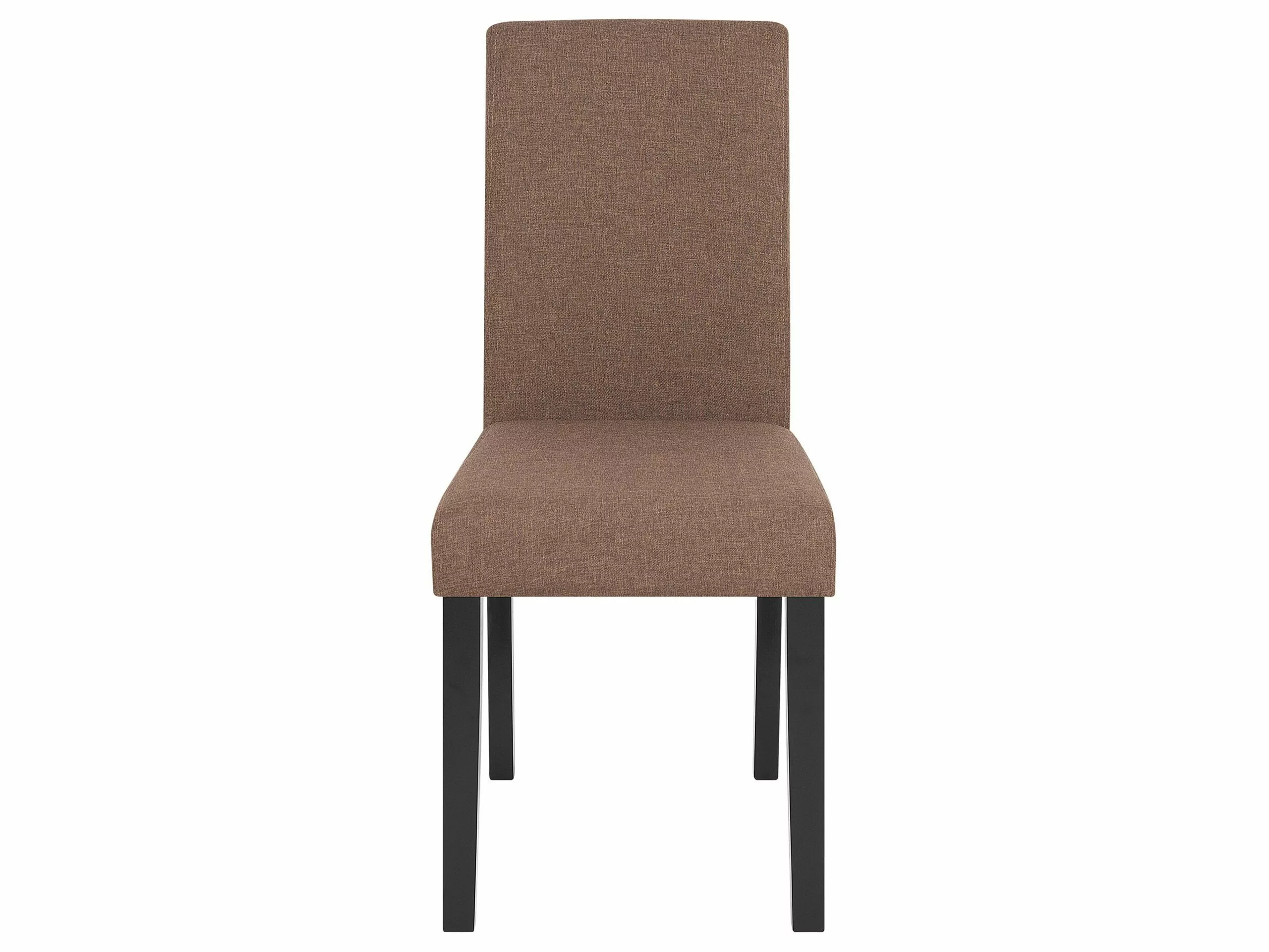 Beliani Eetkamerstoel Set Van 2 Stof Bruin BROADWAY - Afbeelding 5