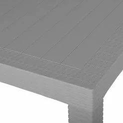 Beliani Tuintafel Wicker Lichtgrijs 140 X 80 Cm FOSSANO -Exporteren Stoelen Winkel undef src sa picid 744681 type whitesh image scaled