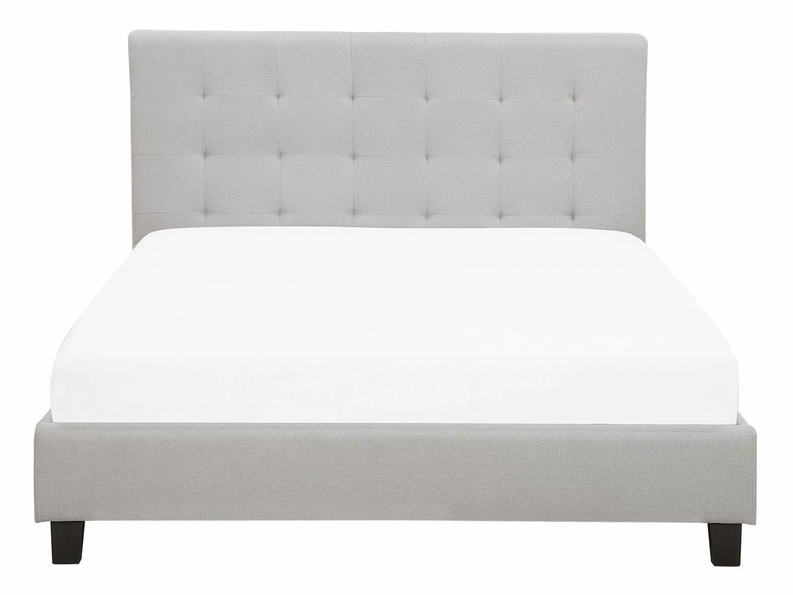 Beliani Bed Stof Lichtgrijs In Diverse Formaten LA ROCHELLE 7 Beliani Bed Stof Lichtgrijs In Diverse Formaten LA ROCHELLE - Afbeelding 5