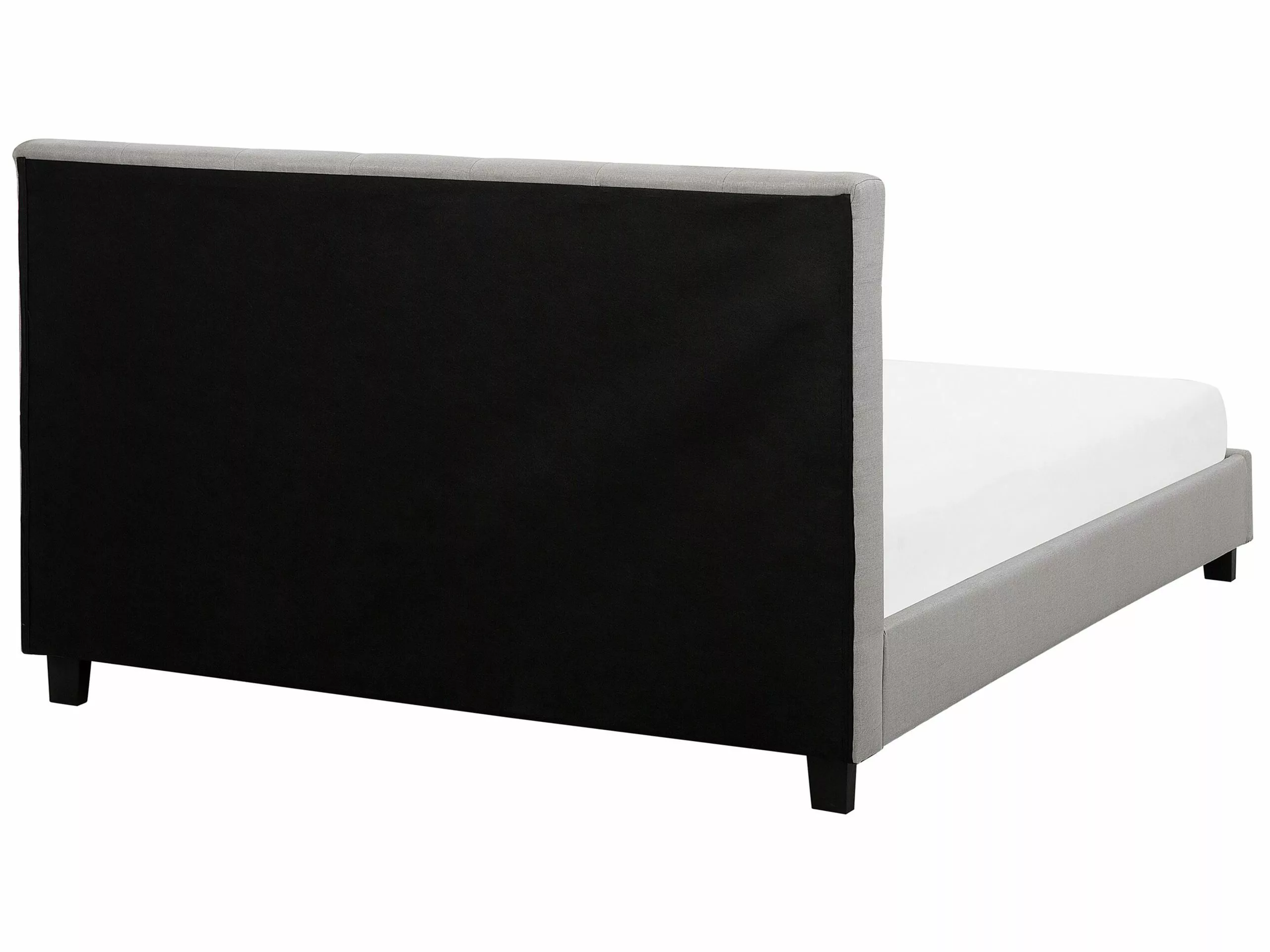 Beliani Bed Stof Lichtgrijs In Diverse Formaten LA ROCHELLE - Afbeelding 4