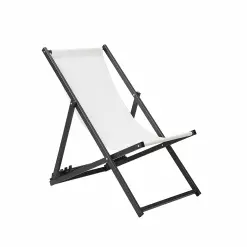 Beliani Ligstoel Crème/zwart LOCRI -Exporteren Stoelen Winkel undef src sa picid 745388 type whitesh image