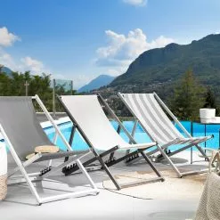 Beliani Ligstoel Wit/grijs Gestreept LOCRI 14 Beliani Ligstoel Wit/grijs Gestreept LOCRI -Exporteren Stoelen Winkel undef src sa picid 745459 type whitesh image scaled