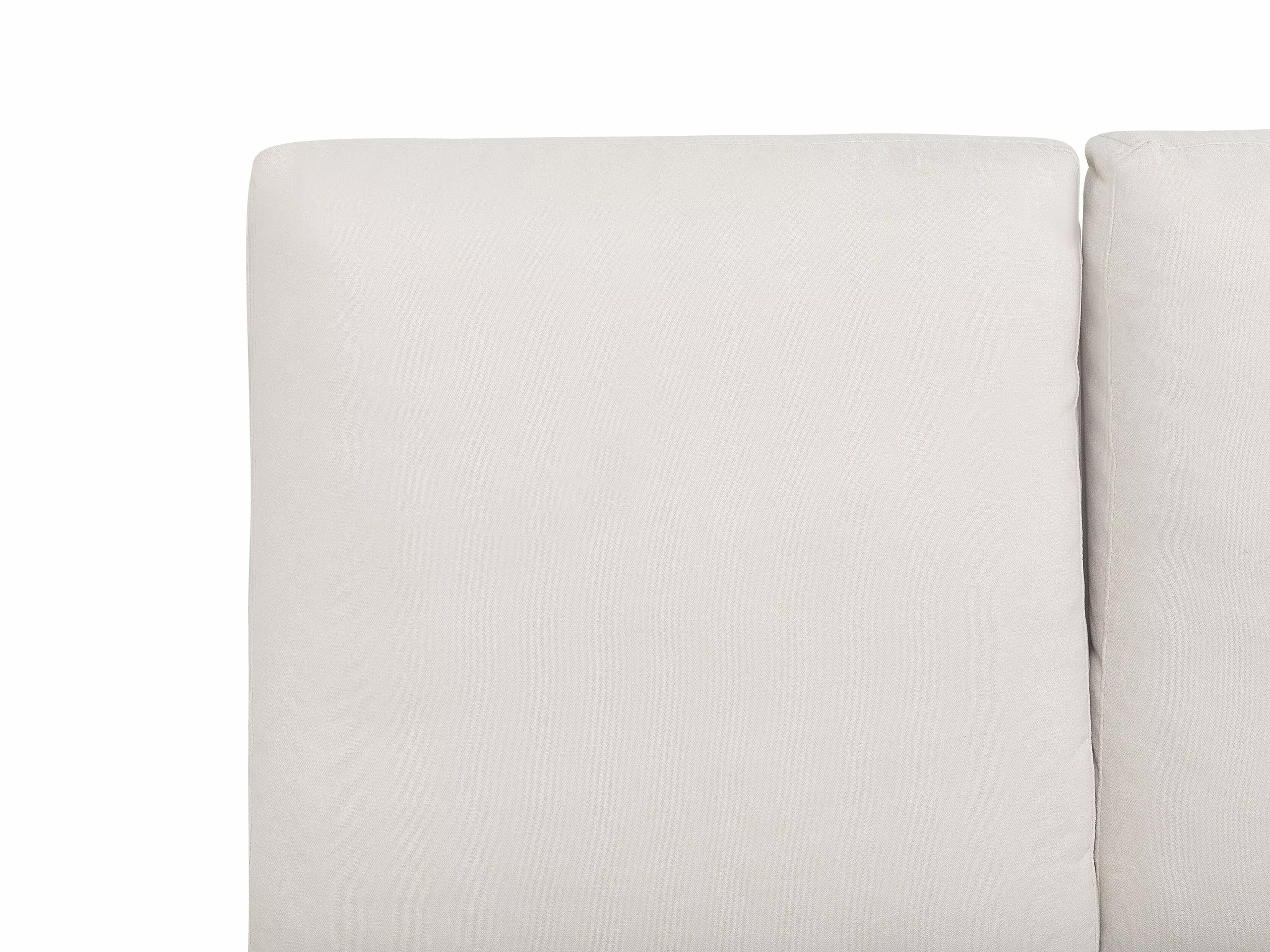 Beliani Bed Chenille Beige In Diverse Formaten MELLE 9 Beliani Bed Chenille Beige In Diverse Formaten MELLE - Afbeelding 7