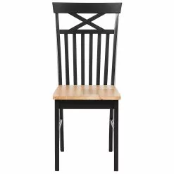 Beliani 4-zits Eetkamerset Zwart/bruin HOUSTON -Exporteren Stoelen Winkel undef src sa picid 745748 type whitesh image scaled