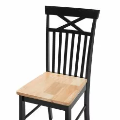 Beliani 4-zits Eetkamerset Zwart/bruin HOUSTON -Exporteren Stoelen Winkel undef src sa picid 745762 type whitesh image scaled