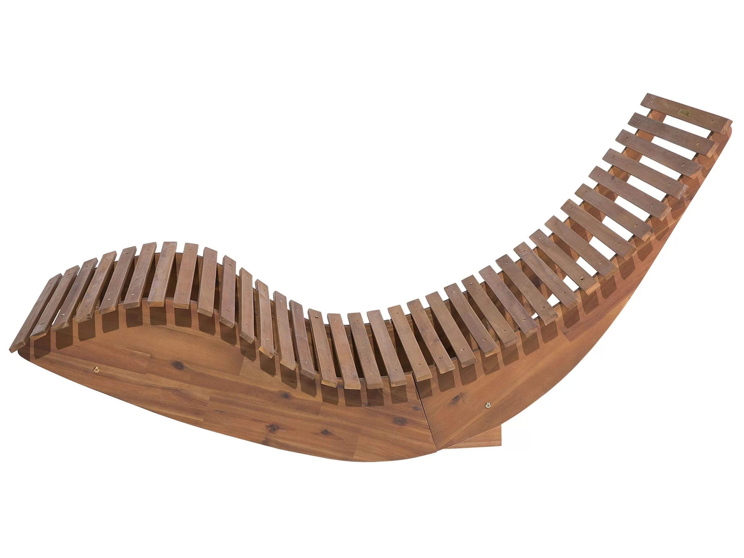 Beliani Ligstoel Acaciahout Grijs BRESCIA 7 Beliani Ligstoel Acaciahout Grijs BRESCIA - Afbeelding 5