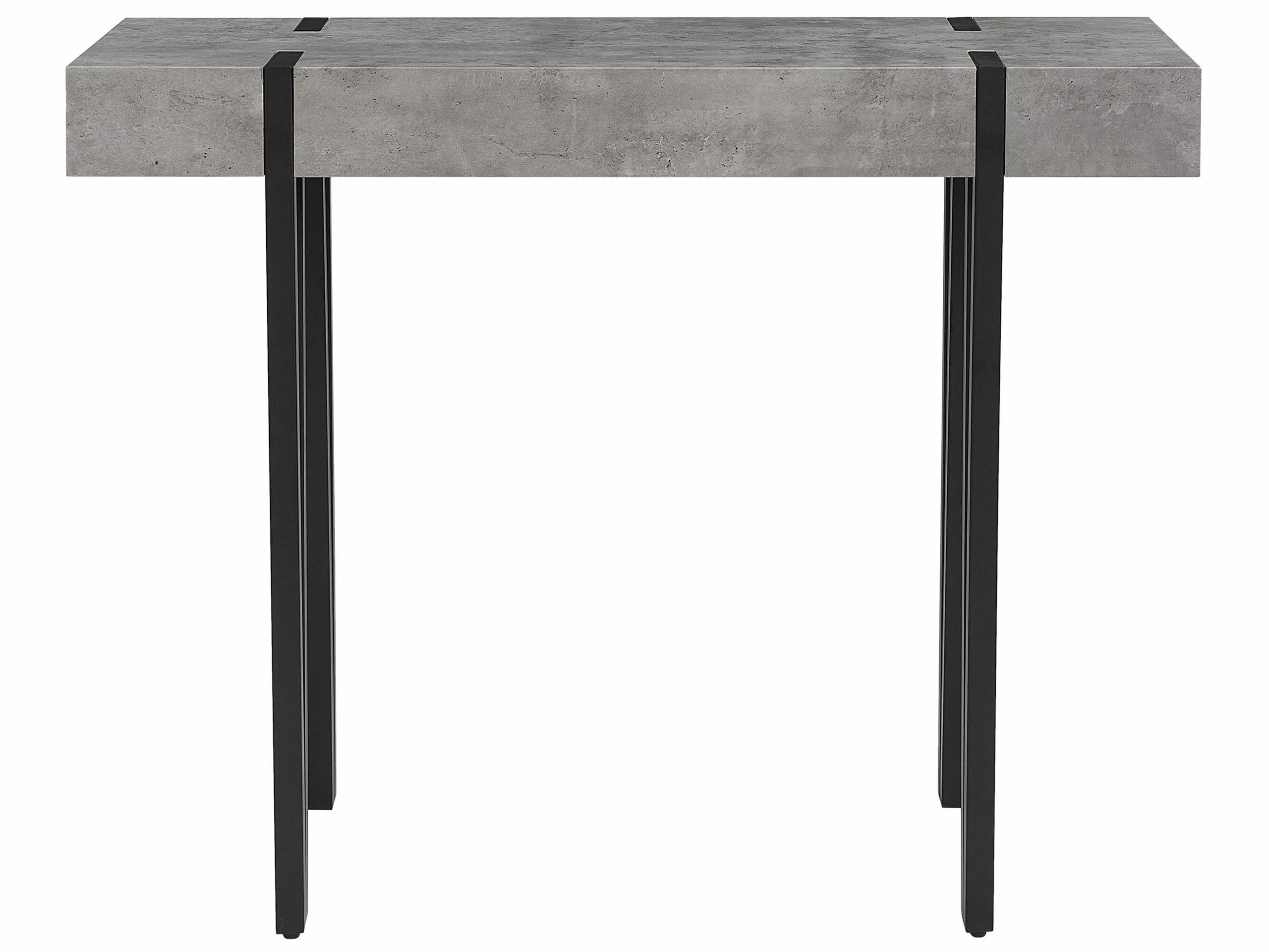 Beliani Kaptafel Betonlook Met Zwart ADENA - Afbeelding 3