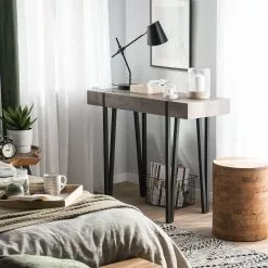 Beliani Kaptafel Donkerbruin ADENA -Exporteren Stoelen Winkel undef src sa picid 746988 type color image scaled