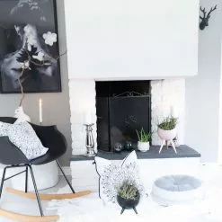 Beliani Schommelstoel Kunststof Zwart HARMONY -Exporteren Stoelen Winkel undef src sa picid 747283 type whitesh image