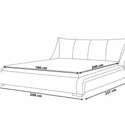 Beliani Bed Leer Wit Met LED-verlichting In Diverse Formaten NANTES -Exporteren Stoelen Winkel undef src sa picid 748533 type whitesh image