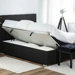 Beliani Boxspring Stof Zwart Met Opbergruimte In Diverse Formaten LORD -Exporteren Stoelen Winkel undef src sa picid 749358 type whitesh image scaled