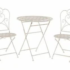 Beliani Balkonset Metaal Beige TRIESTE