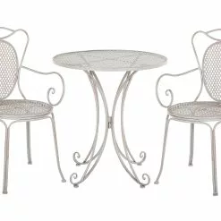 Beliani Balkonset Metaal Grijs CILENTO