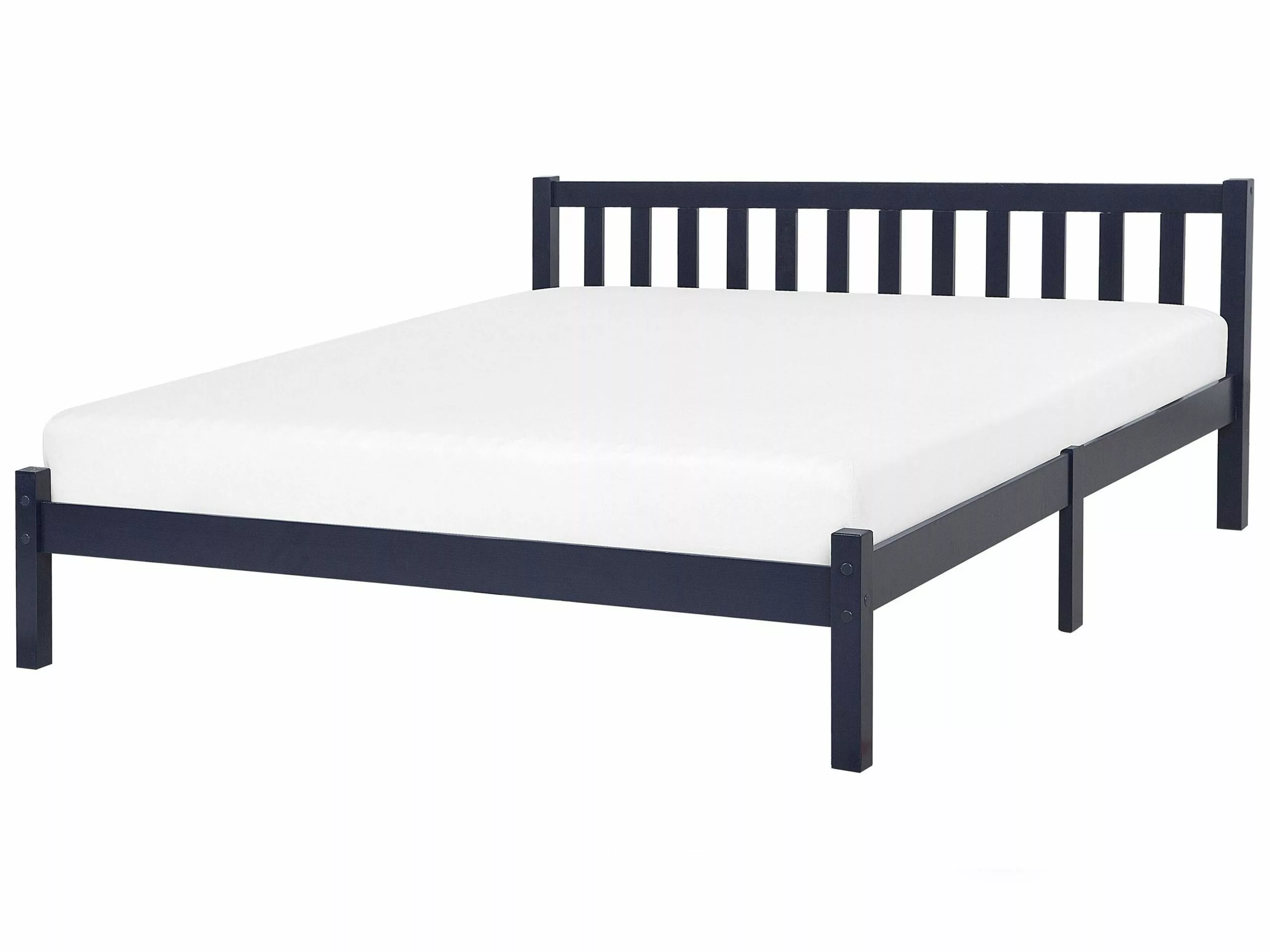 Beliani Bed Hout Marineblauw In Diverse Formaten FLORAC