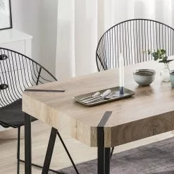 Beliani Eettafel Taupe 130 X 80 Cm CAMBELL -Exporteren Stoelen Winkel undef src sa picid 751615 type whitesh image scaled