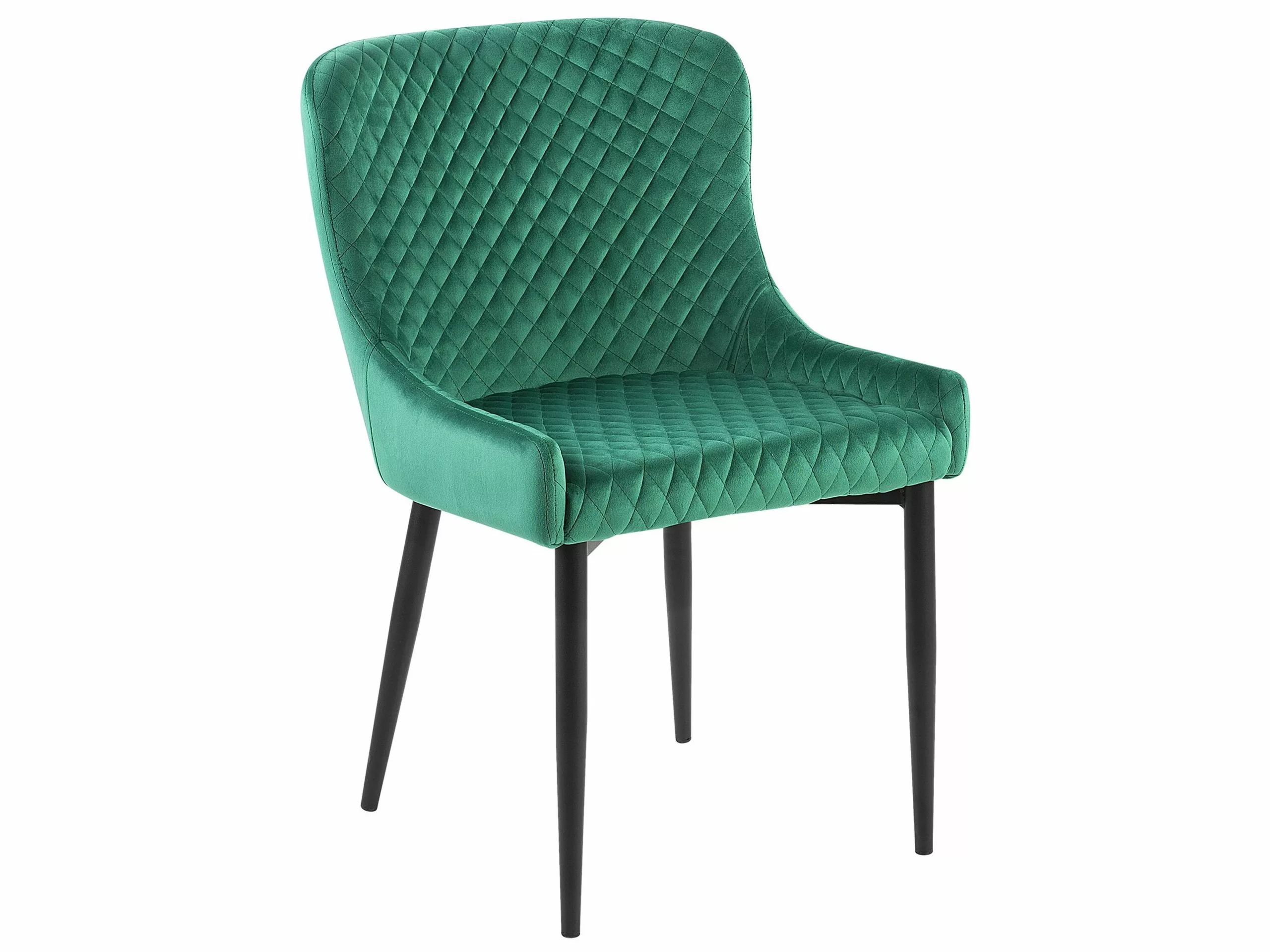 Beliani Eetkamerstoel Set Van 2 Fluweel Groen SOLANO 9 Beliani Eetkamerstoel Set Van 2 Fluweel Groen SOLANO - Afbeelding 7