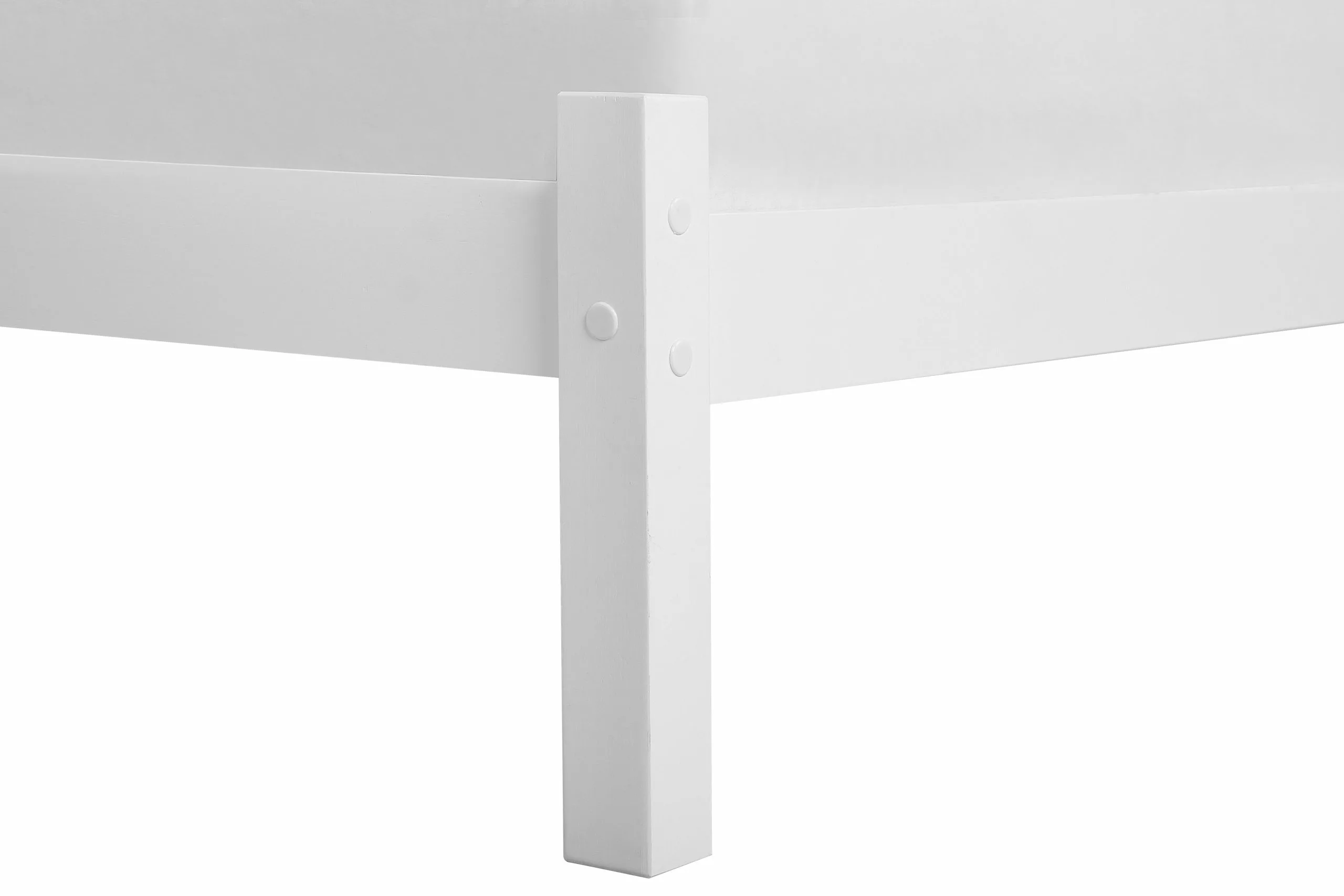 Beliani Bed Hout Wit In Diverse Formaten FLORAC - Afbeelding 8