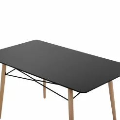 Beliani Eettafel Zwart 140 X 80 Cm BIONDI -Exporteren Stoelen Winkel undef src sa picid 753854 type whitesh image scaled