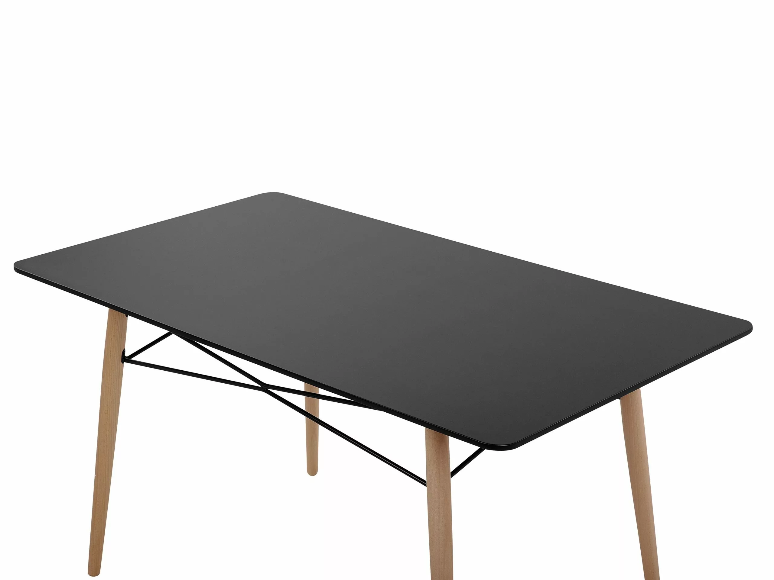 Beliani Eettafel Zwart 140 X 80 Cm BIONDI - Afbeelding 6