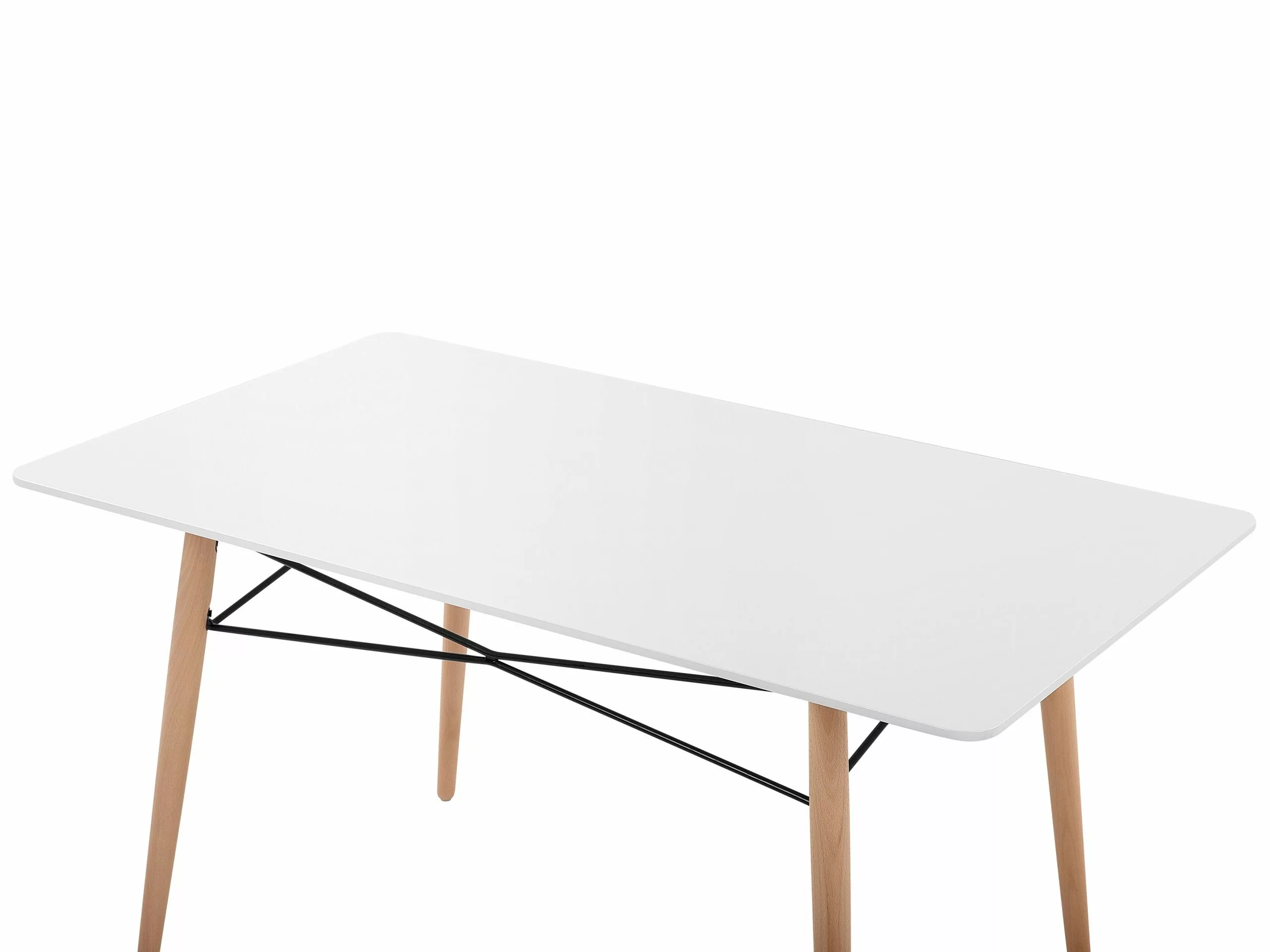 Beliani Eettafel Wit 140 X 80 Cm BIONDI - Afbeelding 6