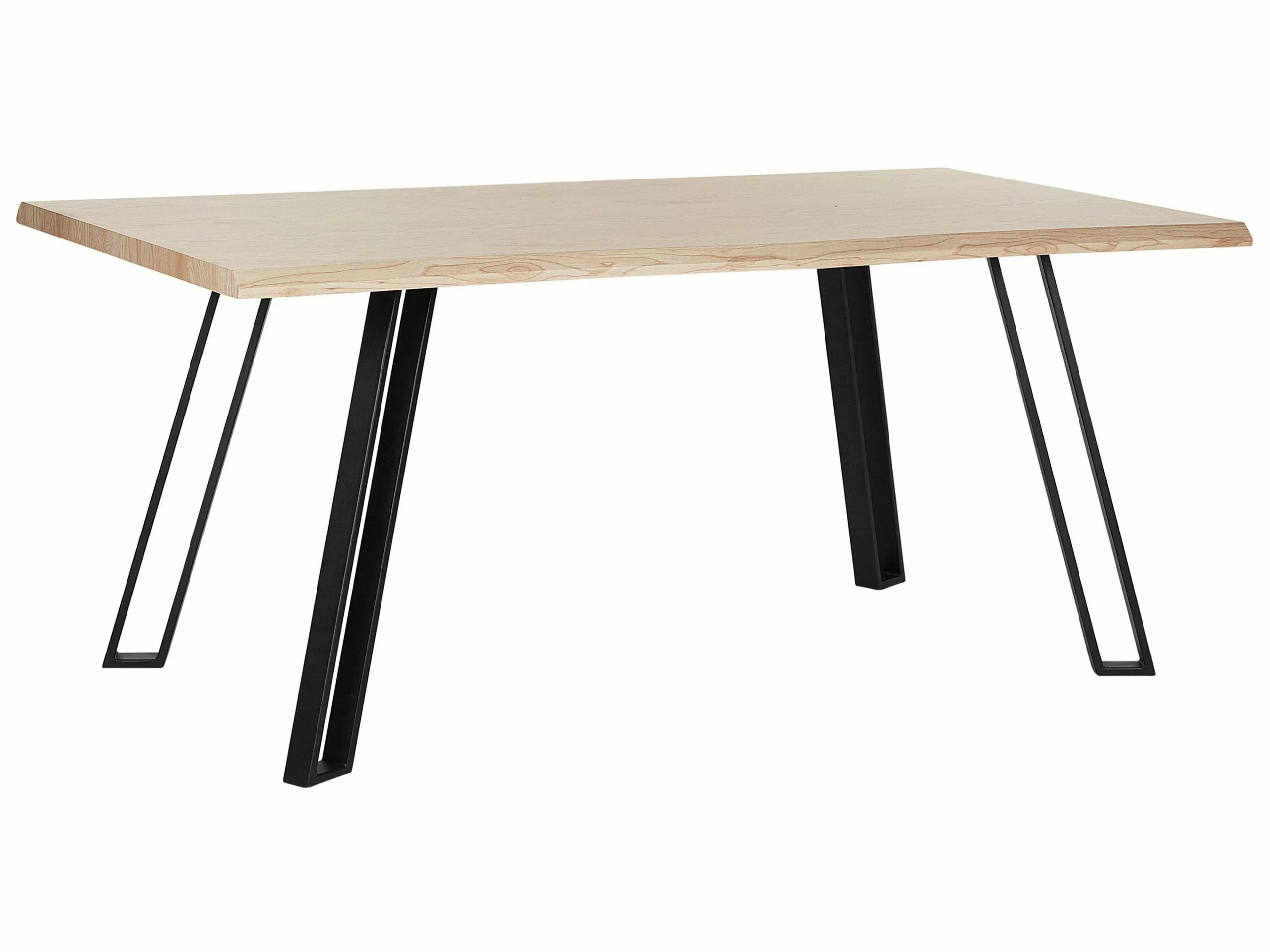 Beliani Eettafel Licht Hout 180 X 90 Cm GRAHAM