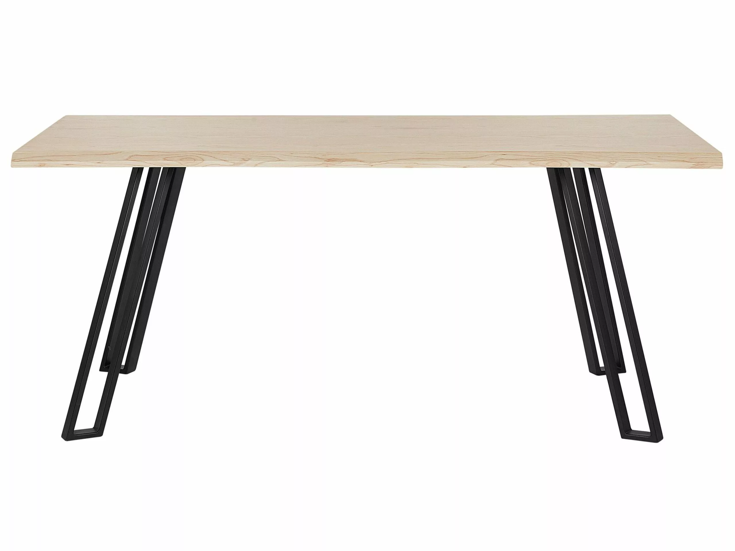 Beliani Eettafel Licht Hout 180 X 90 Cm GRAHAM - Afbeelding 6