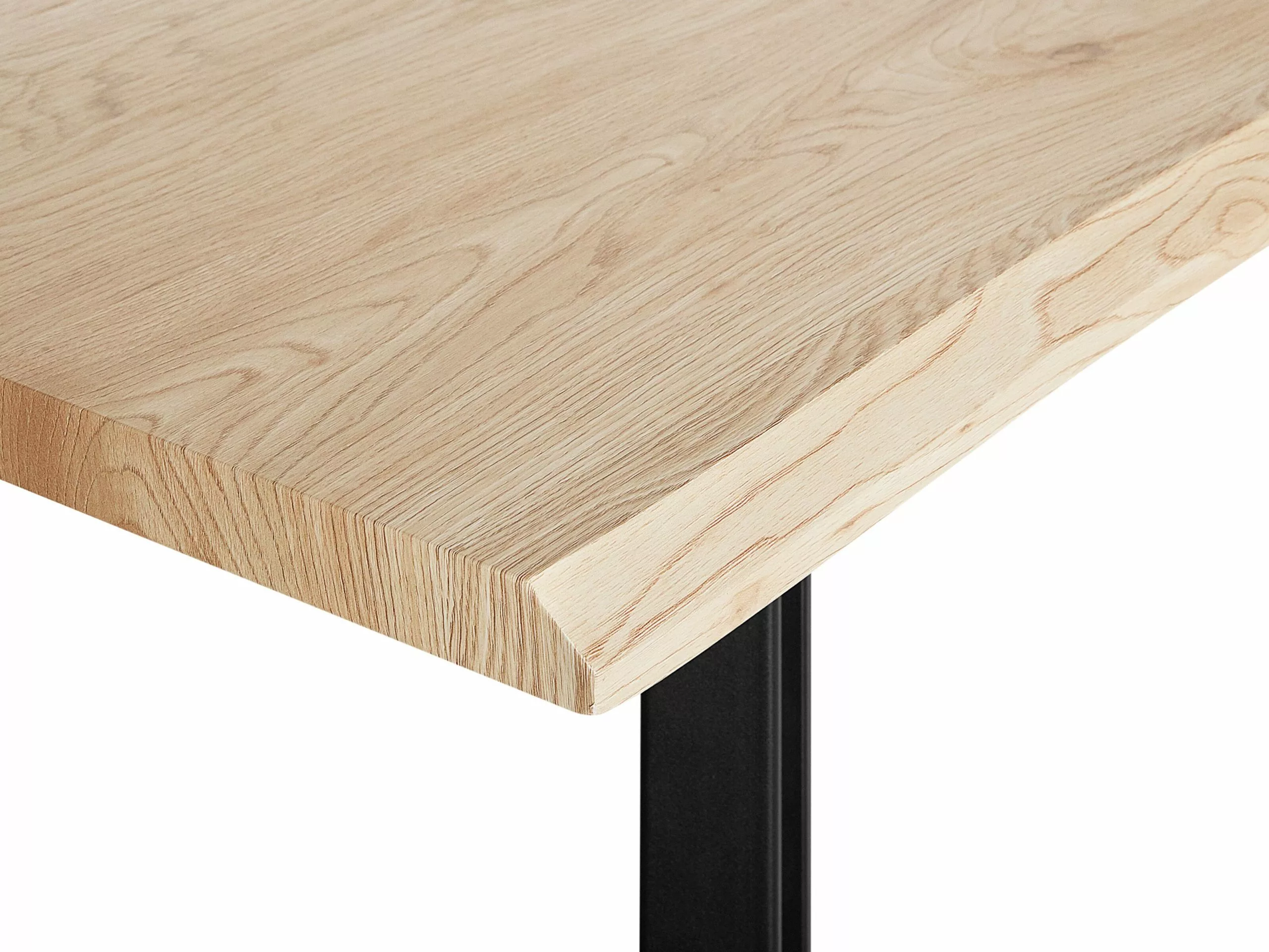 Beliani Eettafel Licht Hout 180 X 90 Cm GRAHAM - Afbeelding 7