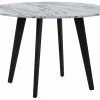 Beliani Eettafel Marmerlook/zwart ⌀ 110 Cm MOSBY -Exporteren Stoelen Winkel undef src sa picid 757690 type whitesh image