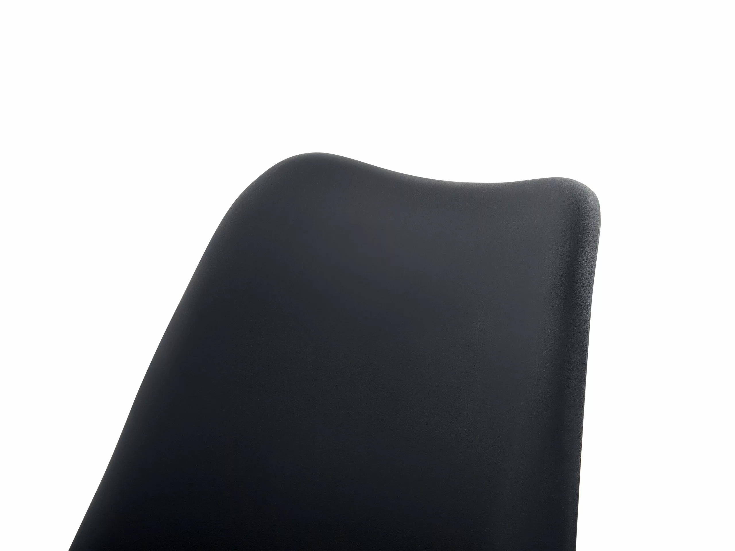 Beliani Eetkamerstoel Set Van 2 Kunststof Matt Zwart DAKOTA - Afbeelding 4