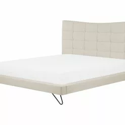 Beliani Bed Stof Beige In Diverse Formaten LANNION