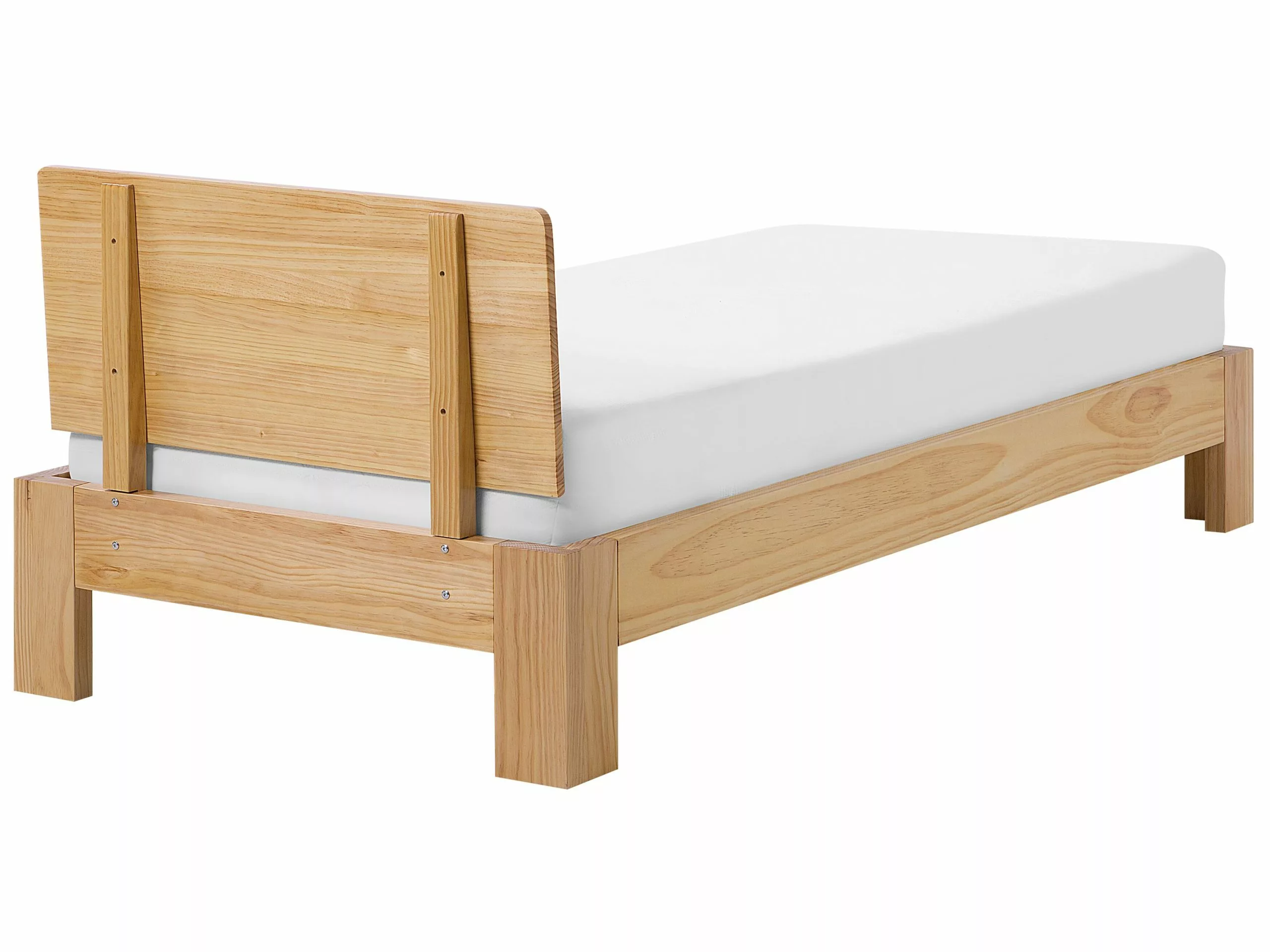 Beliani Bed Hout Lichtbruin 90 X 200 Cm ROYAN - Afbeelding 5