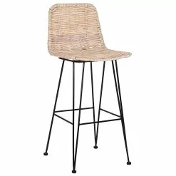 Beliani Barkruk Set Van 2 Rotan Natuurlijk CASSITA -Exporteren Stoelen Winkel undef src sa picid 760420 type whitesh image scaled