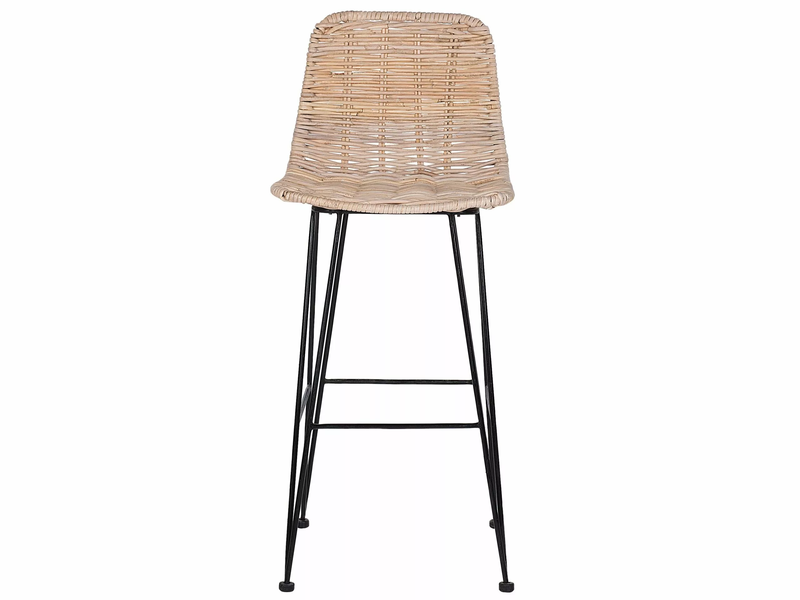 Beliani Barkruk Set Van 2 Rotan Natuurlijk CASSITA - Afbeelding 10