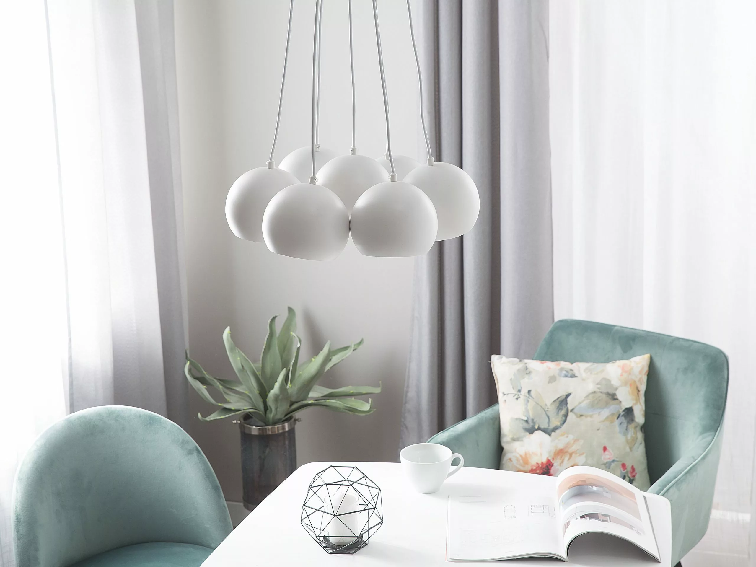 Beliani Eetkamerstoel Set Van 2 Fluweel Mintgroen JASMIN 8 Beliani Eetkamerstoel Set Van 2 Fluweel Mintgroen JASMIN - Afbeelding 6