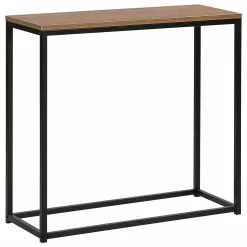 Beliani Sidetable Donkerbruin DELANO