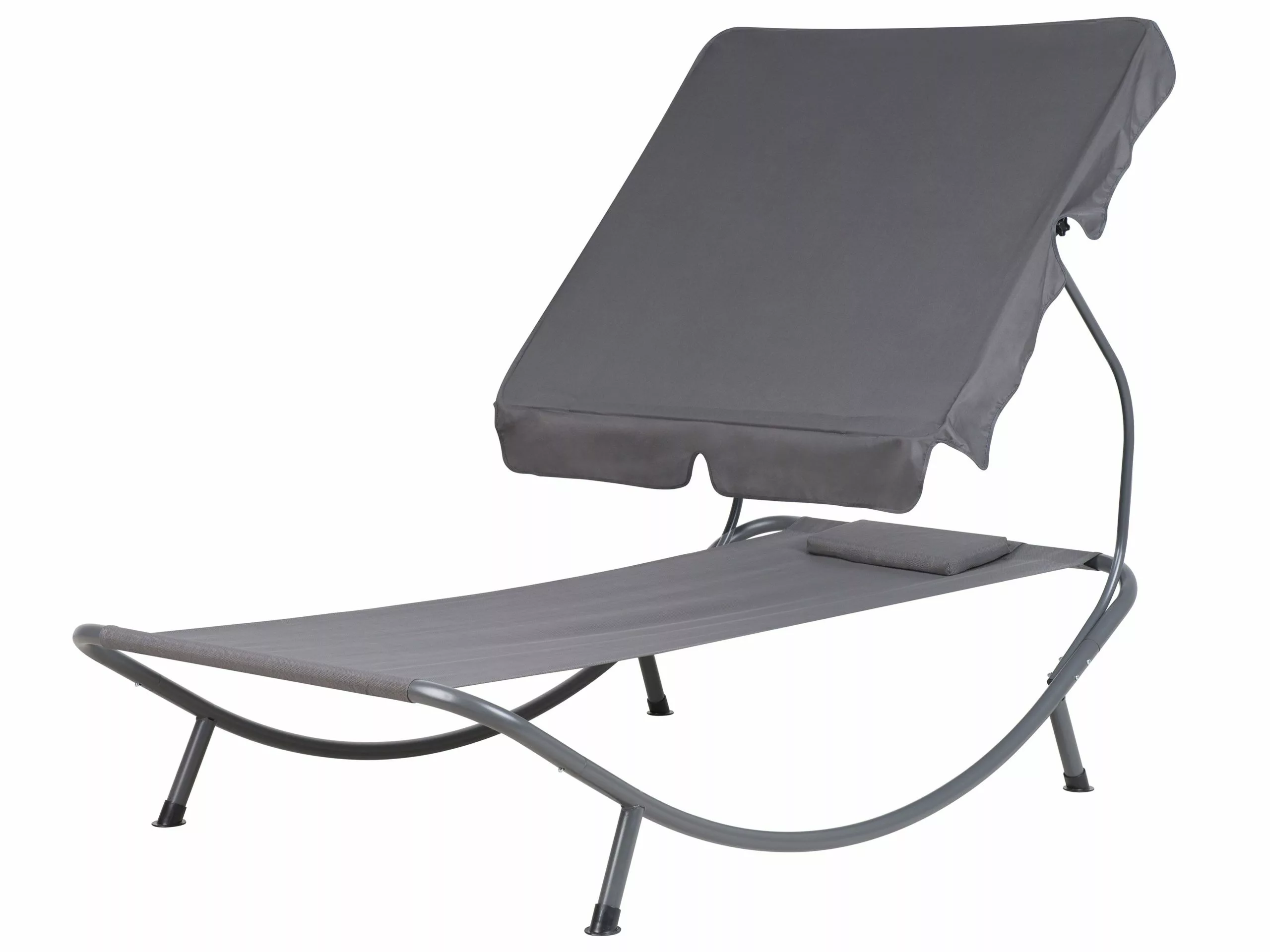 Beliani Ligstoel Staal Grijs TERNO 7 Beliani Ligstoel Staal Grijs TERNO - Afbeelding 5