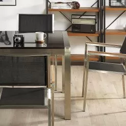 Beliani Tuinset 6-zits Graniet/textiel Grijs GROSSETO -Exporteren Stoelen Winkel undef src sa picid 764069 type whitesh image scaled