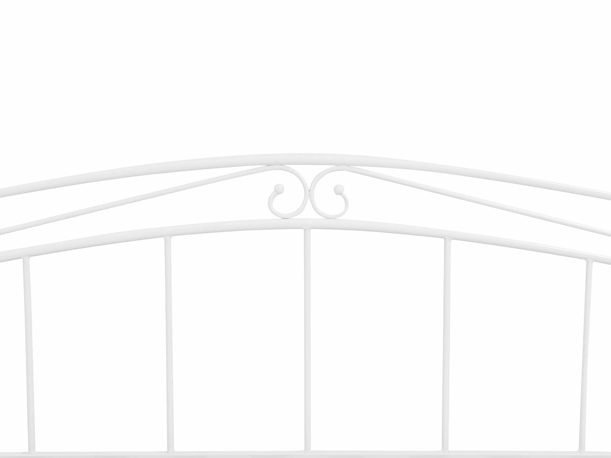 Beliani Bedbank Metaal Wit 80 X 200 Cm TULLE - Afbeelding 10