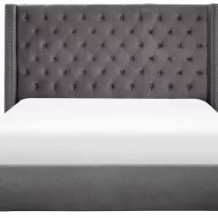 Beliani Bed Met Opbergruimte Fluweel Grijs In Diverse Formaten LUBBON -Exporteren Stoelen Winkel undef src sa picid 766788 type whitesh image scaled