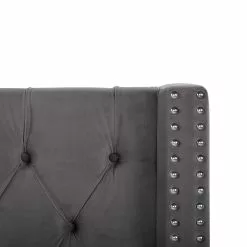 Beliani Bed Met Opbergruimte Fluweel Grijs In Diverse Formaten LUBBON -Exporteren Stoelen Winkel undef src sa picid 766792 type whitesh image scaled