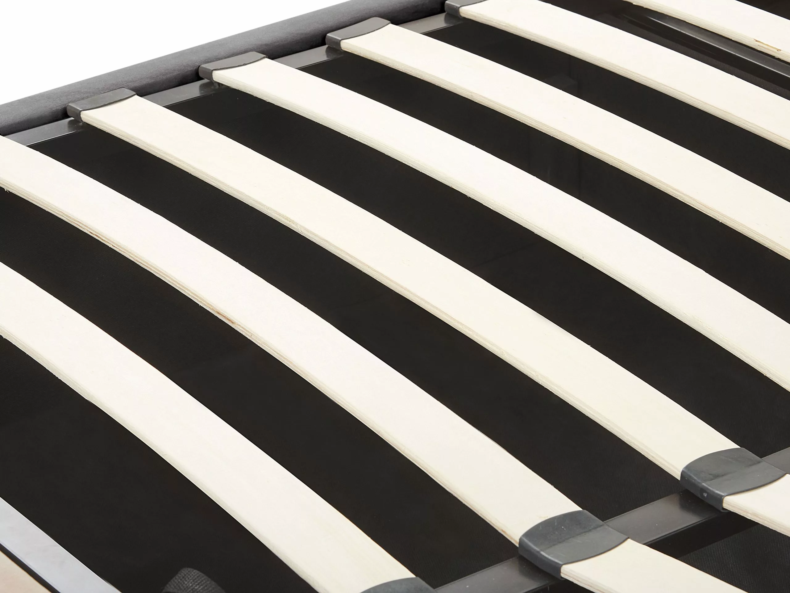 Beliani Bed Met Opbergruimte Fluweel Grijs In Diverse Formaten LUBBON - Afbeelding 9