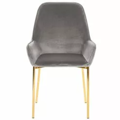 Beliani Eetkamerstoel Set Van 2 Fluweel Grijs LOVERNA -Exporteren Stoelen Winkel undef src sa picid 767744 type whitesh image scaled