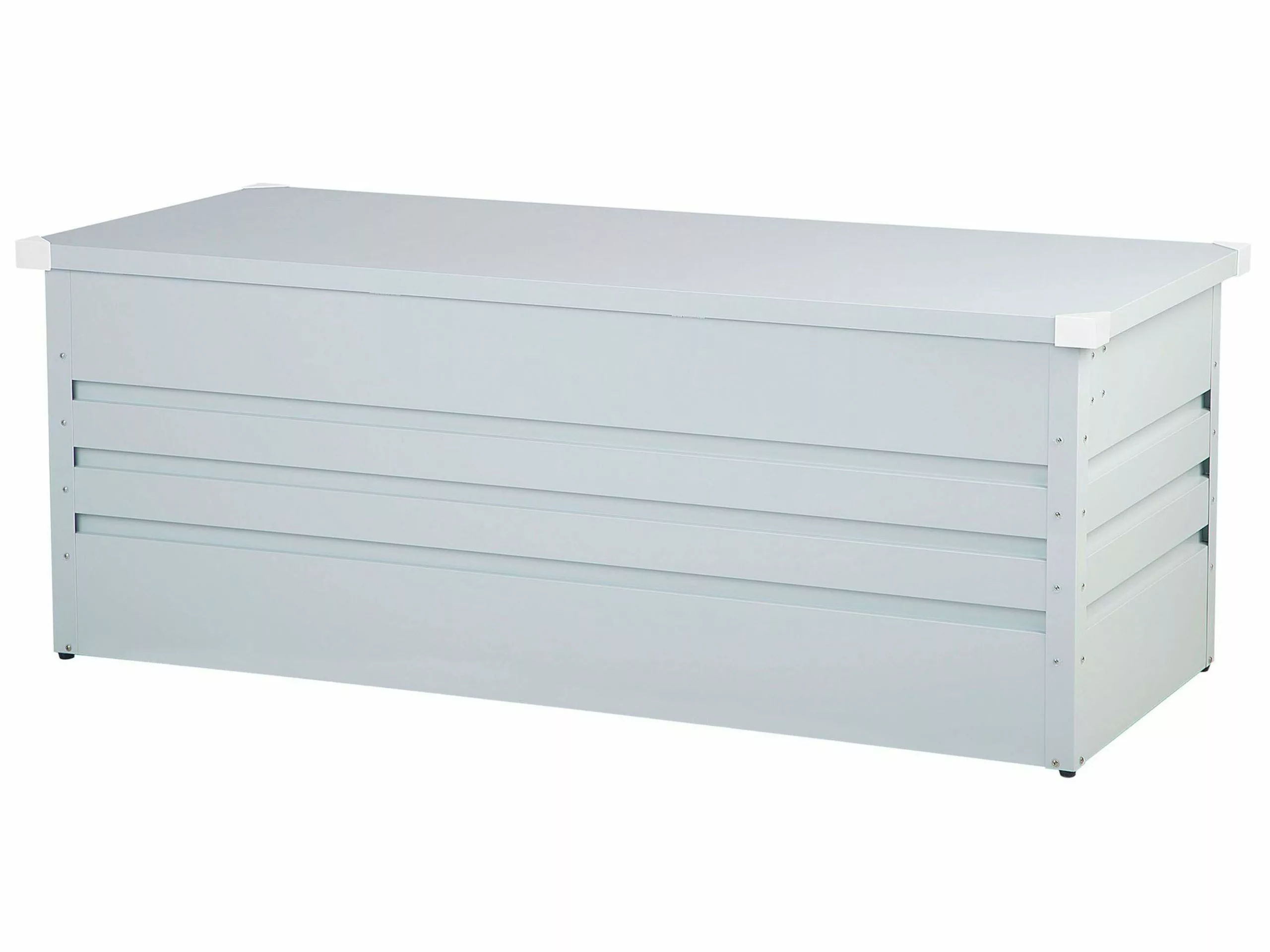 Beliani Kussenbox Staal Lichtgrijs CEBROSA L - Afbeelding 6