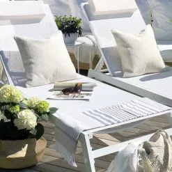 Beliani Ligstoel Aluminium Wit CATANIA II -Exporteren Stoelen Winkel undef src sa picid 771041 type whitesh image