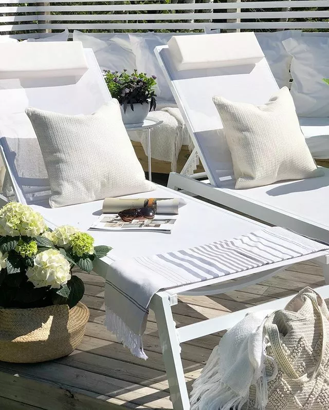 Beliani Ligstoel Aluminium Wit CATANIA II - Afbeelding 3