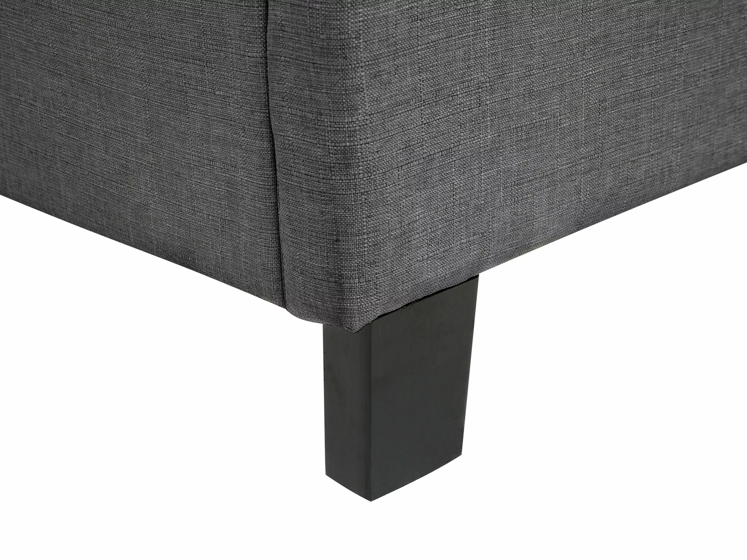 Beliani Bed Stof Grijs In Diverse Formaten ROANNE 9 Beliani Bed Stof Grijs In Diverse Formaten ROANNE - Afbeelding 7